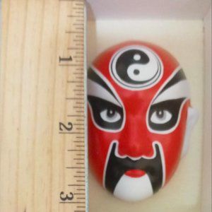 Vintage mniature japanese kabuki masks SET of 5